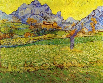 Un prado en las montañas Vincent van Gogh Pinturas al óleo
